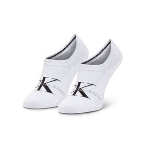 Calvin Klein dámské bílé ponožky - ONESIZE (WHI)